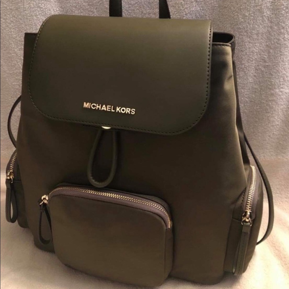 Hunter green Michael Kors full sized bookbag NWT